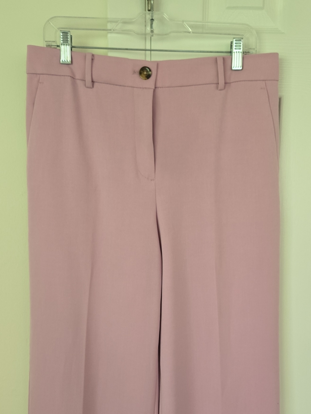Ann Taylor The Perfect Wide-Leg Pant Trousers Pink Women Size 10 - Picture 4 of 12